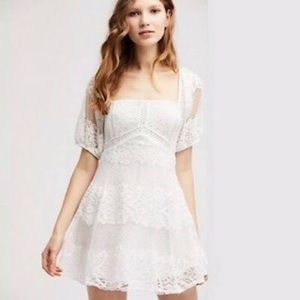 Free People White Lace Dress